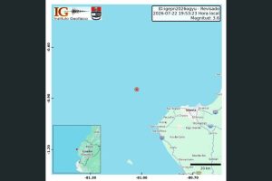 Sismo de magnitud 3,6 se registró frente a las costas de Manabí; no se reportan afectaciones